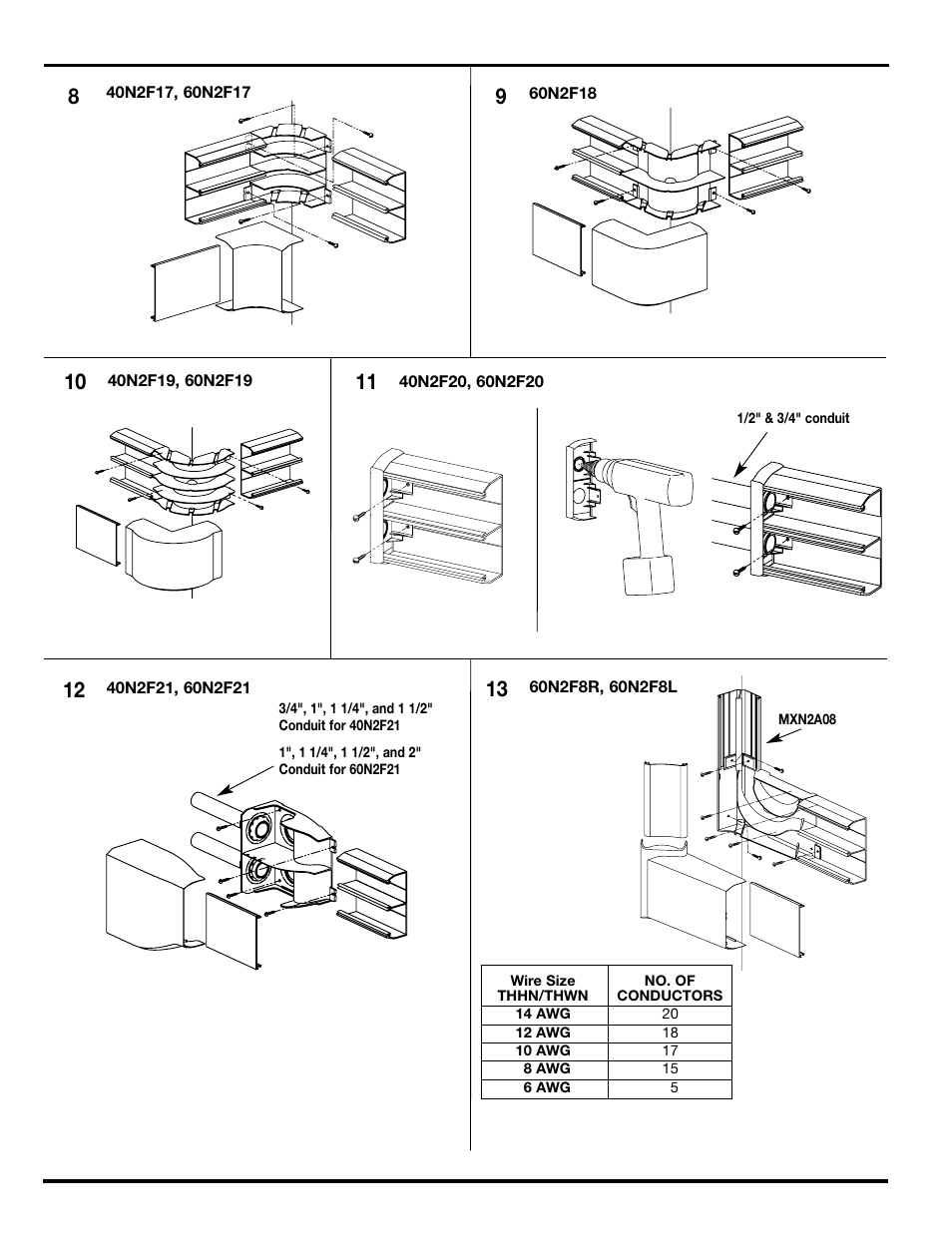 Legrand 40N2 Series CableSmart Nonmetallic Surface Raceway System User Manual | Page 3 / 6