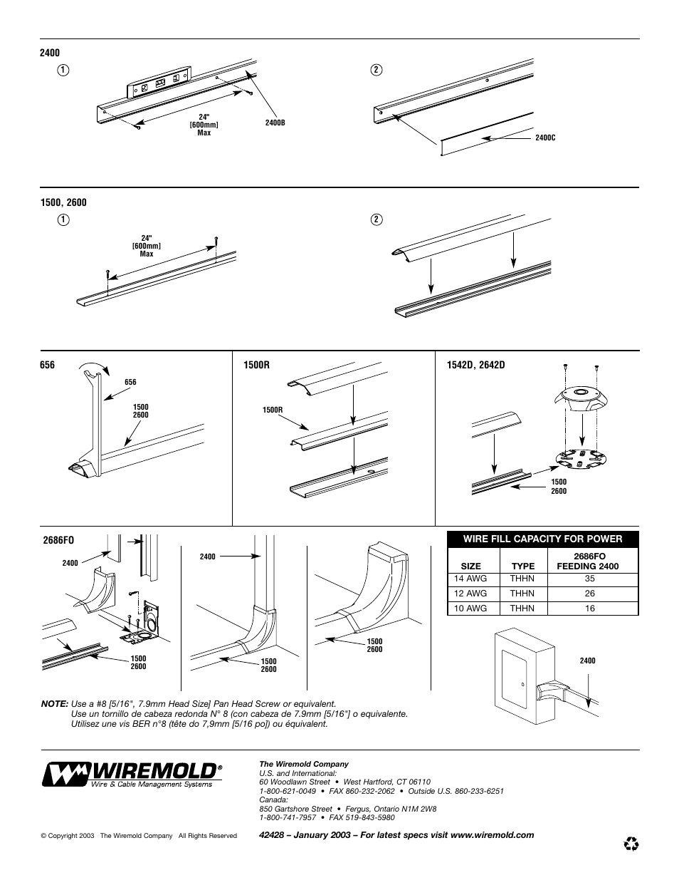 Legrand 1500 Series Steel Pancake Overfloor Raceway User Manual | Page 2 / 2