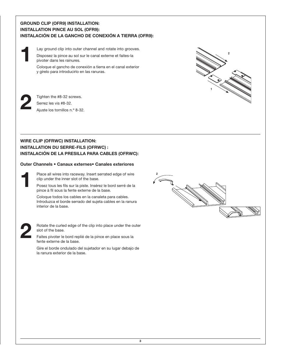 Legrand OFR Series Overfloor Raceway Base User Manual | Page 3 / 12