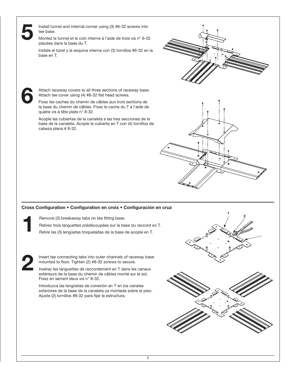 Legrand OFR Series Overfloor Raceway Base User Manual | Page 7 / 12