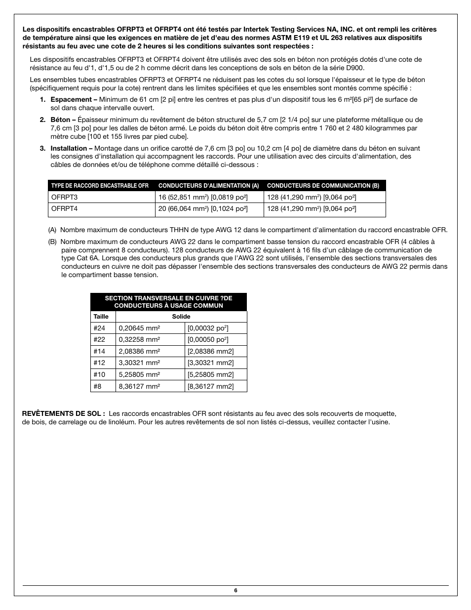 Legrand OFRPT3 User Manual | Page 6 / 8