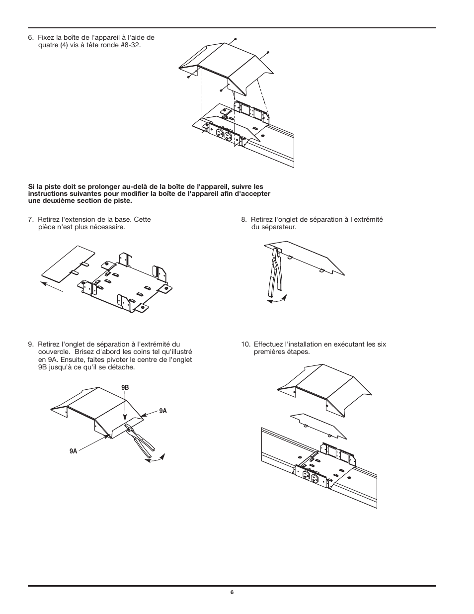 Legrand OFR Series Overfloor Raceway Device Boxes User Manual | Page 6 / 12