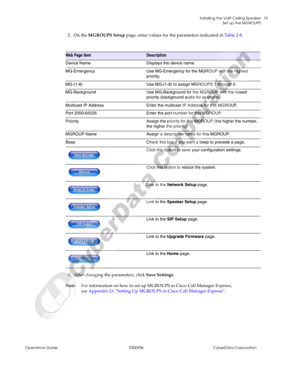 CyberData 930095K User Manual | Page 25 / 42