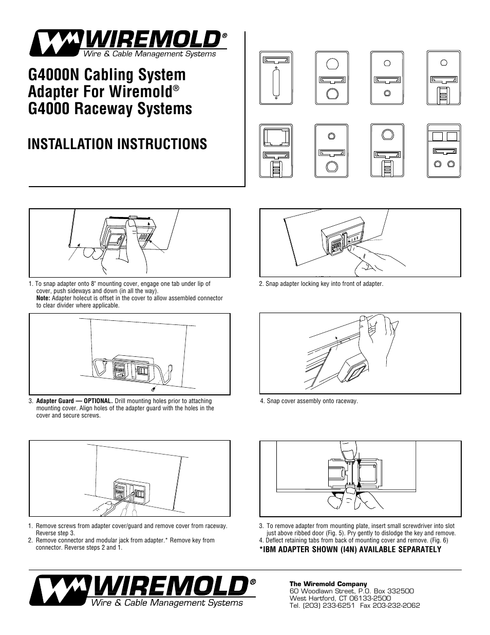 Legrand G4000N Cabling System User Manual | 1 page