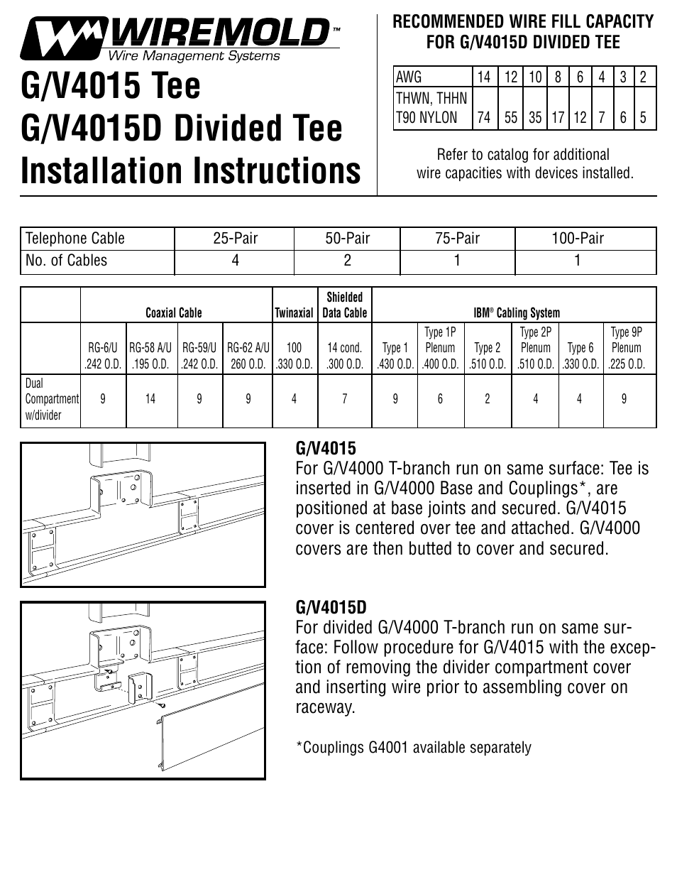 Communications and wiring | Legrand V4010D Entrance End Fitting User Manual | Page 2 / 2