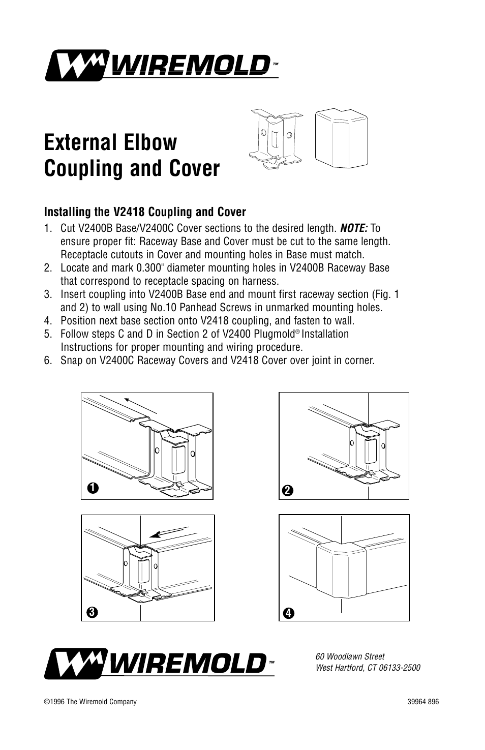 Legrand V2418 User Manual | 1 page