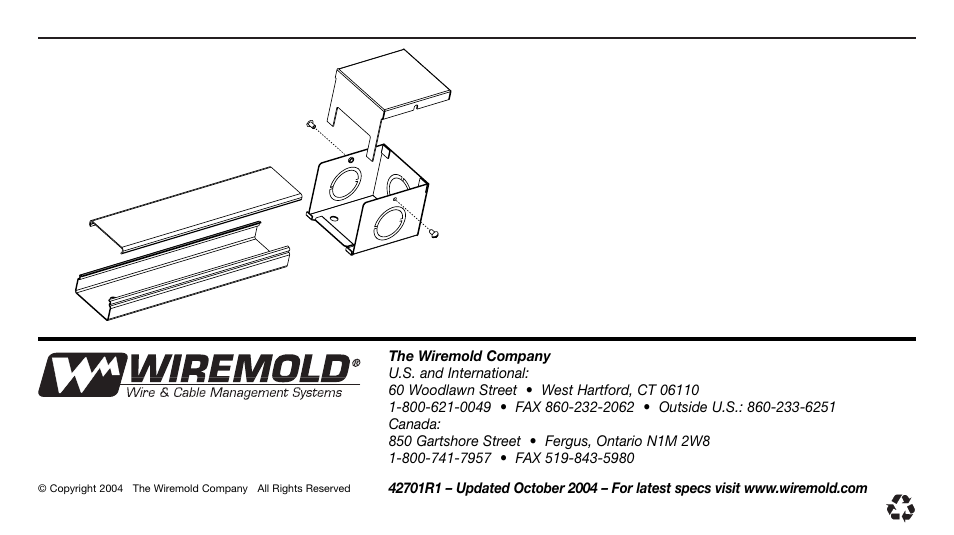 Legrand 2400 Series Plugmold Multioutlet System User Manual | Page 2 / 2