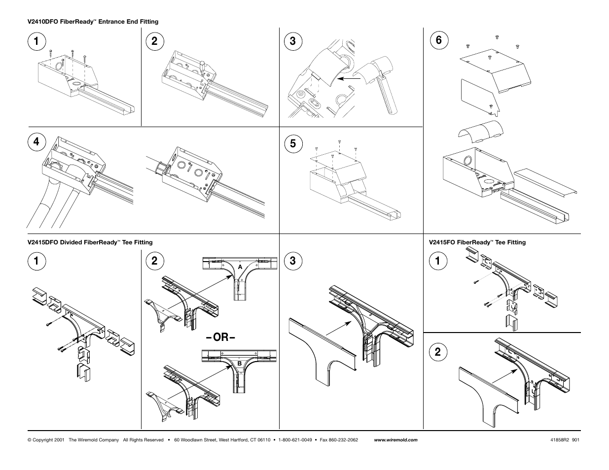 2– or | Legrand V2400 Divided and Undivided Steel Raceway v.1 User Manual | Page 2 / 2