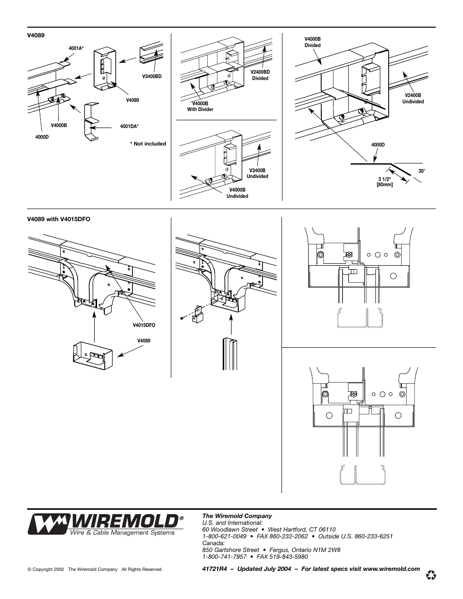 Legrand 2400BD Series Raceway User Manual | Page 2 / 2