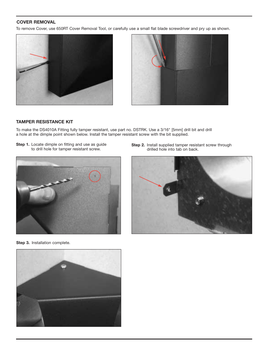 Legrand DS4000 End Fittings User Manual | Page 2 / 4