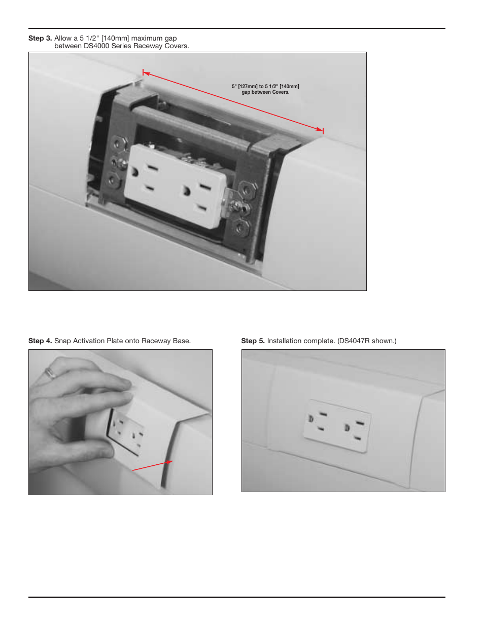 Legrand DS4000 Forward Facing Activation Plates User Manual | Page 2 / 4