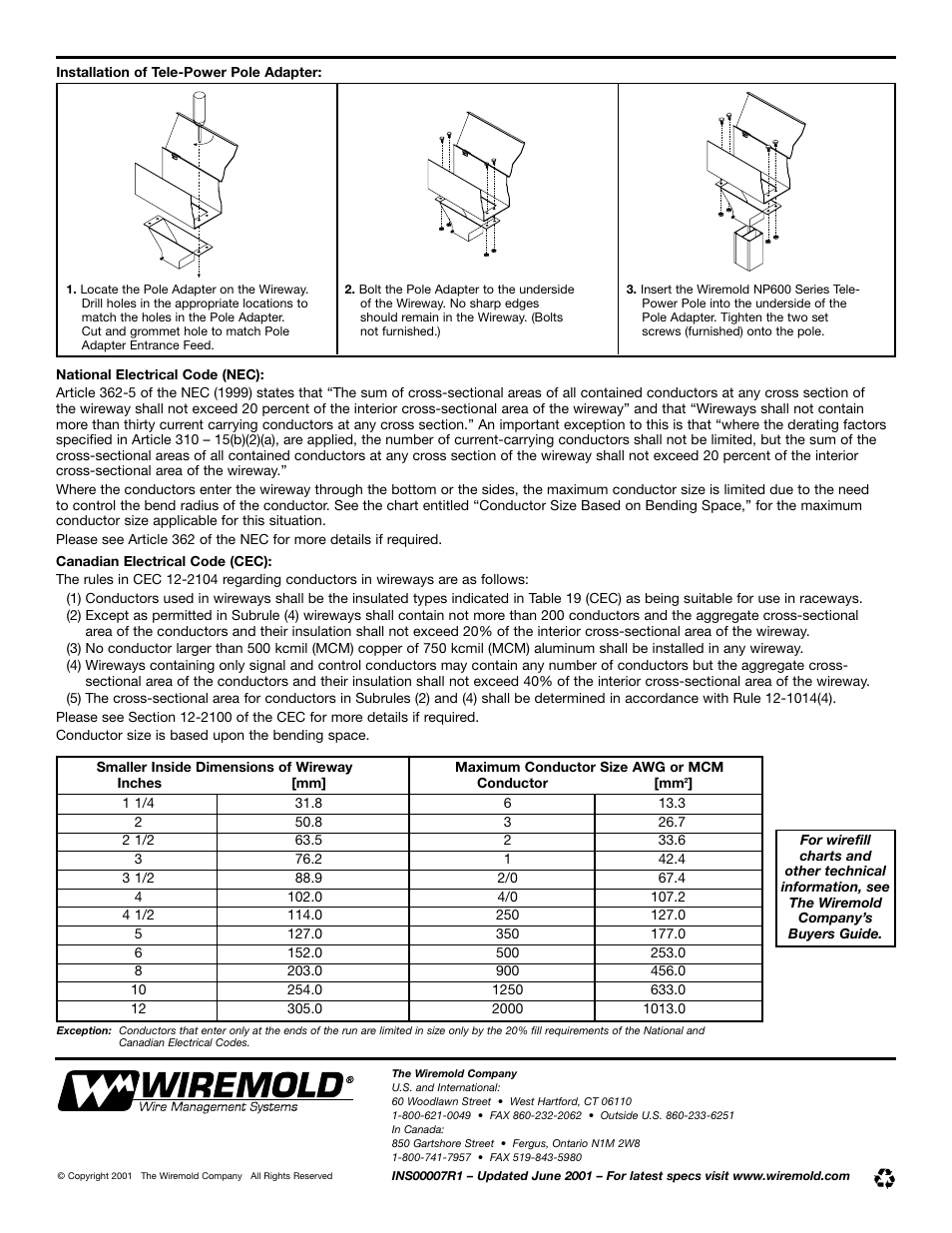 Legrand SPMJ SpecMate Wireway Systems User Manual | Page 2 / 2