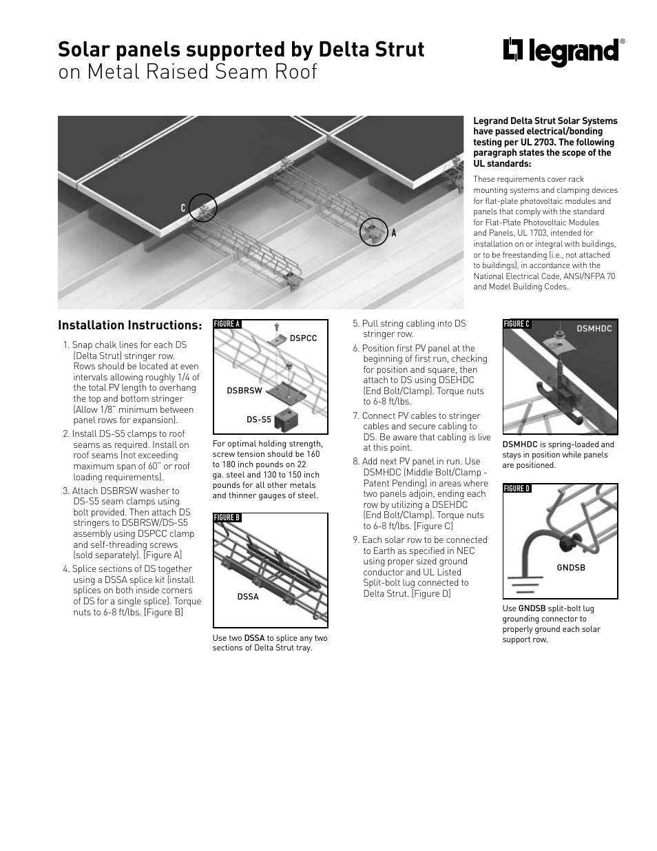 Legrand DSBEA User Manual | 6 pages