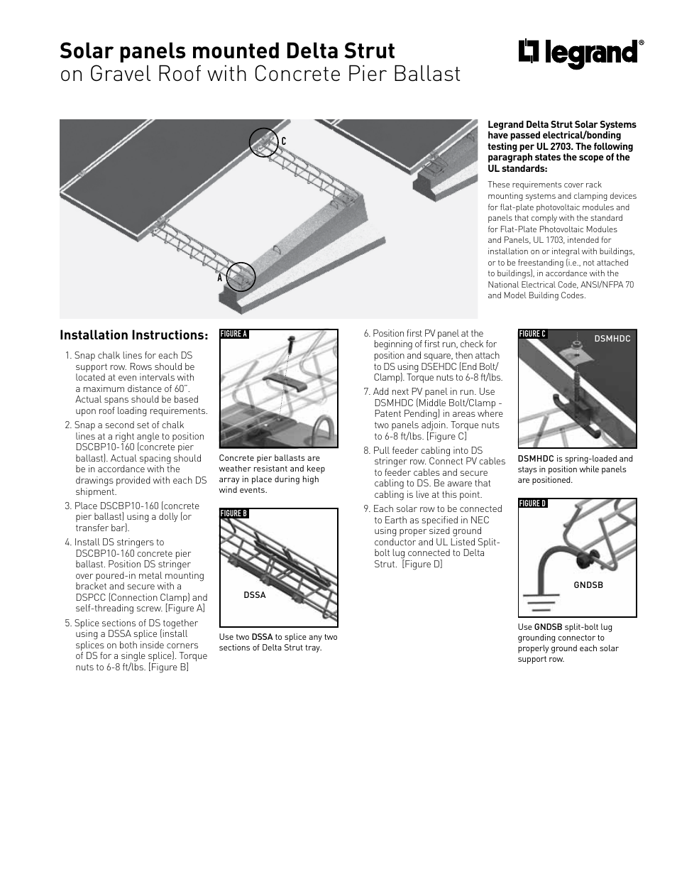 Installation instructions | Legrand DSBEA User Manual | Page 5 / 6