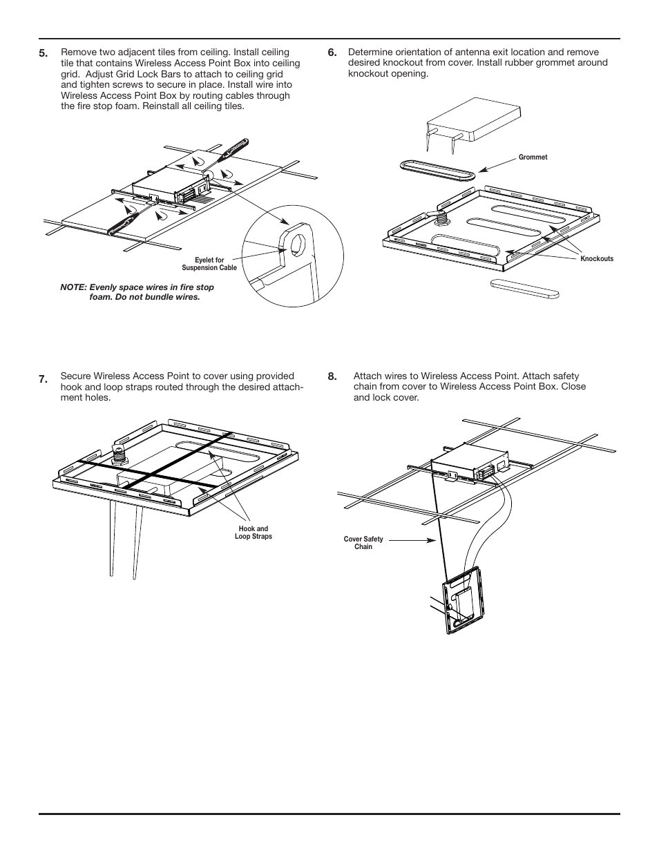 Legrand WAPENCL Wireless Access Point Ceiling Enclosures User Manual | Page 2 / 4