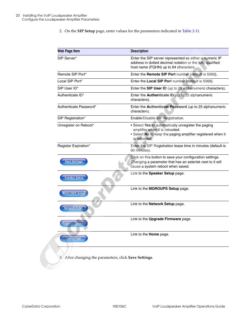 CyberData Part #010861 User Manual | Page 26 / 44