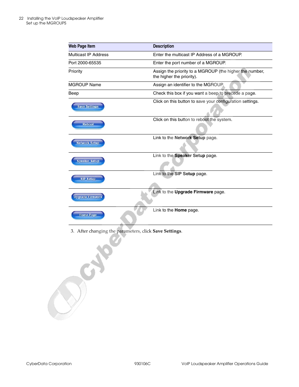 CyberData Part #010861 User Manual | Page 28 / 44