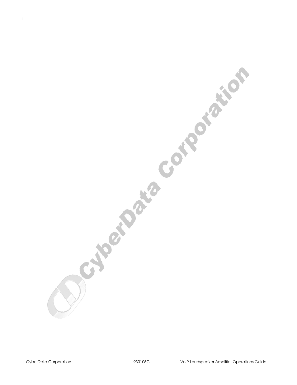 CyberData Part #010861 User Manual | Page 6 / 44