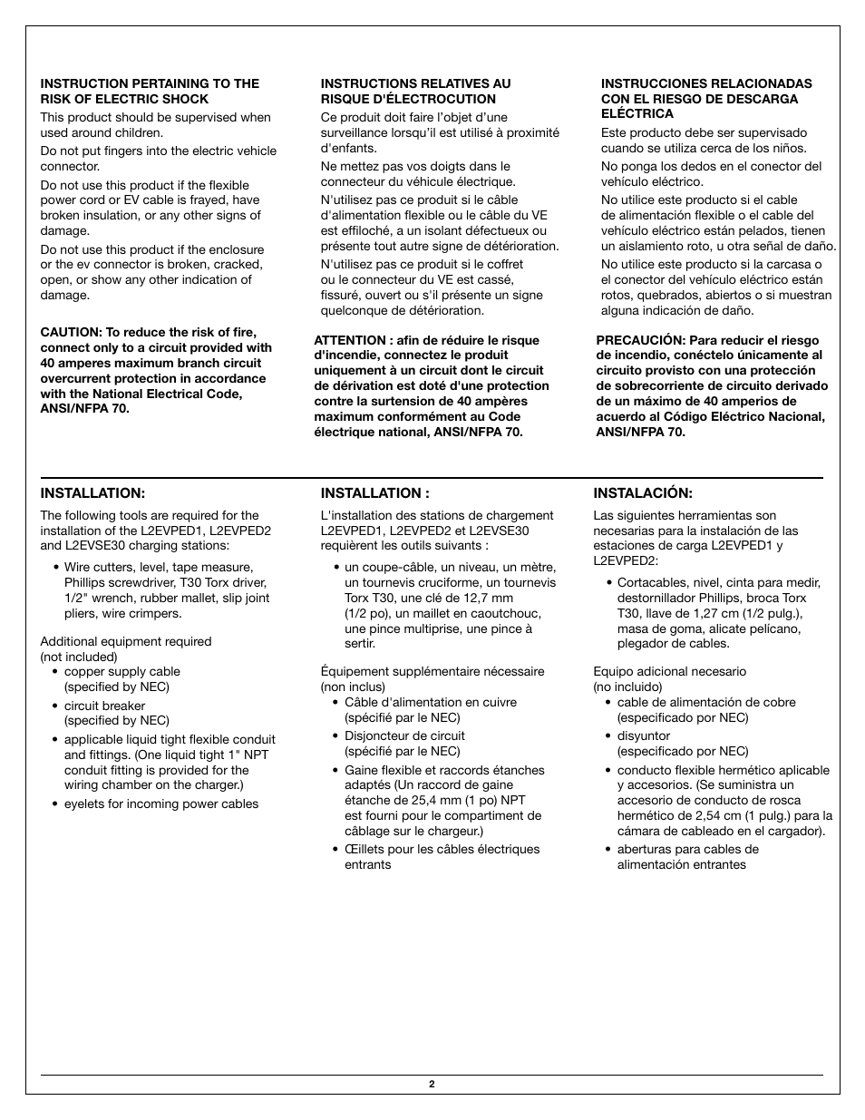 Legrand L2EVPED2 User Manual | Page 2 / 8