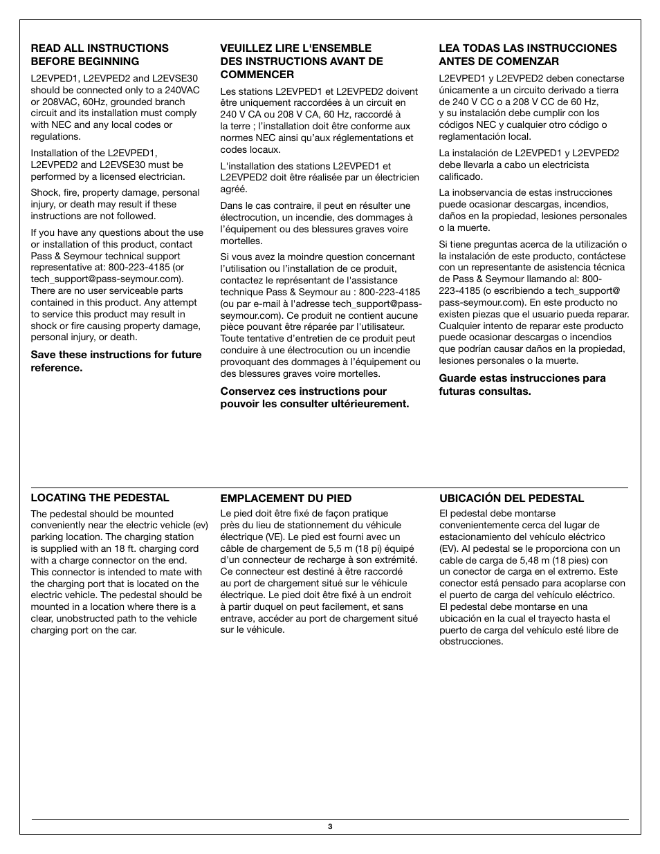 Legrand L2EVPED2 User Manual | Page 3 / 8