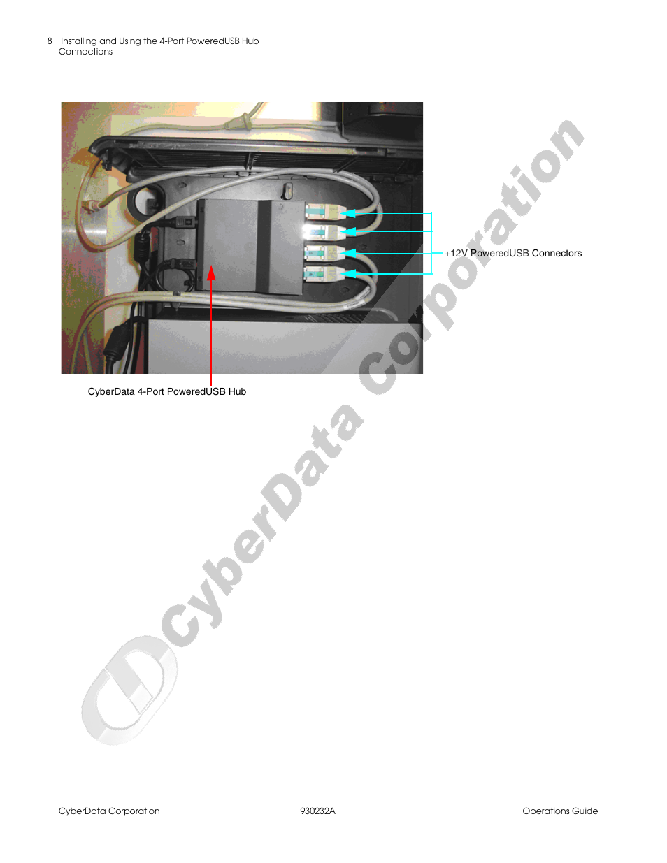 CyberData 4-Port PoweredUSB 2.0 Hub 011006 User Manual | Page 12 / 24