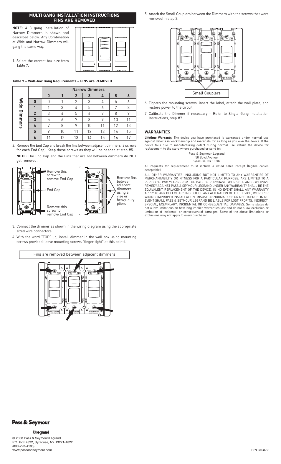 Legrand TITAN Series v.2 User Manual | Page 4 / 4