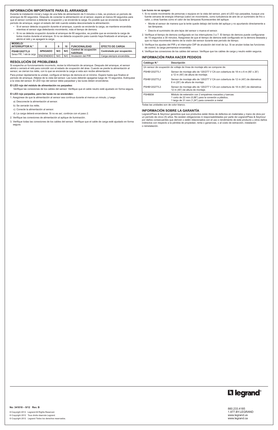 Legrand PSHB120277L3 User Manual | Page 4 / 4