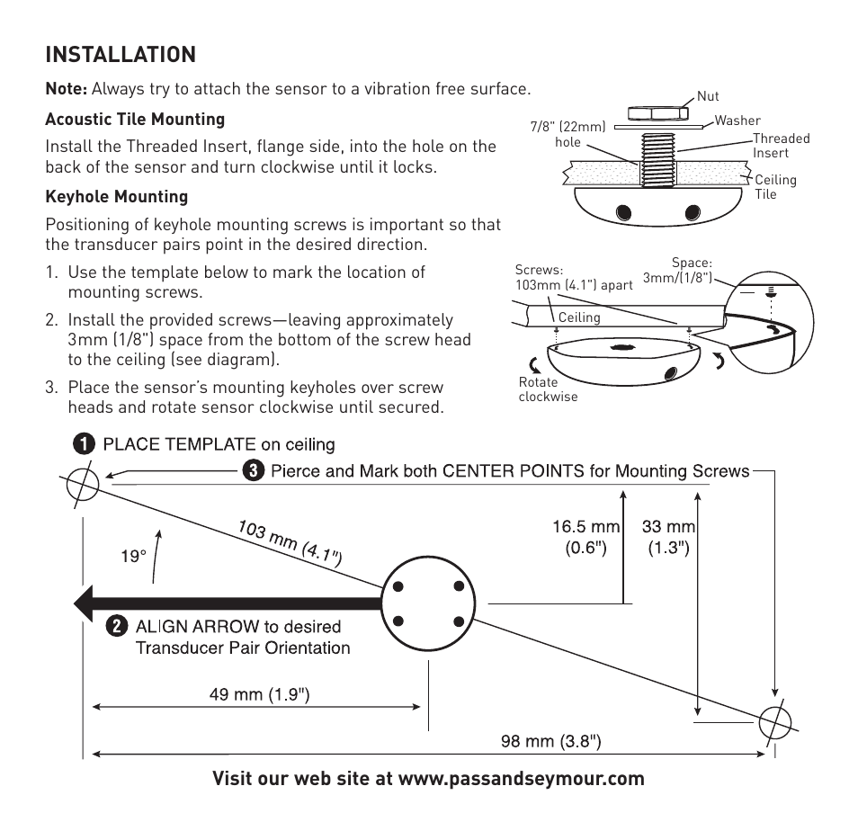 Installation | Legrand CSU Series 32 kHz User Manual | Page 4 / 12