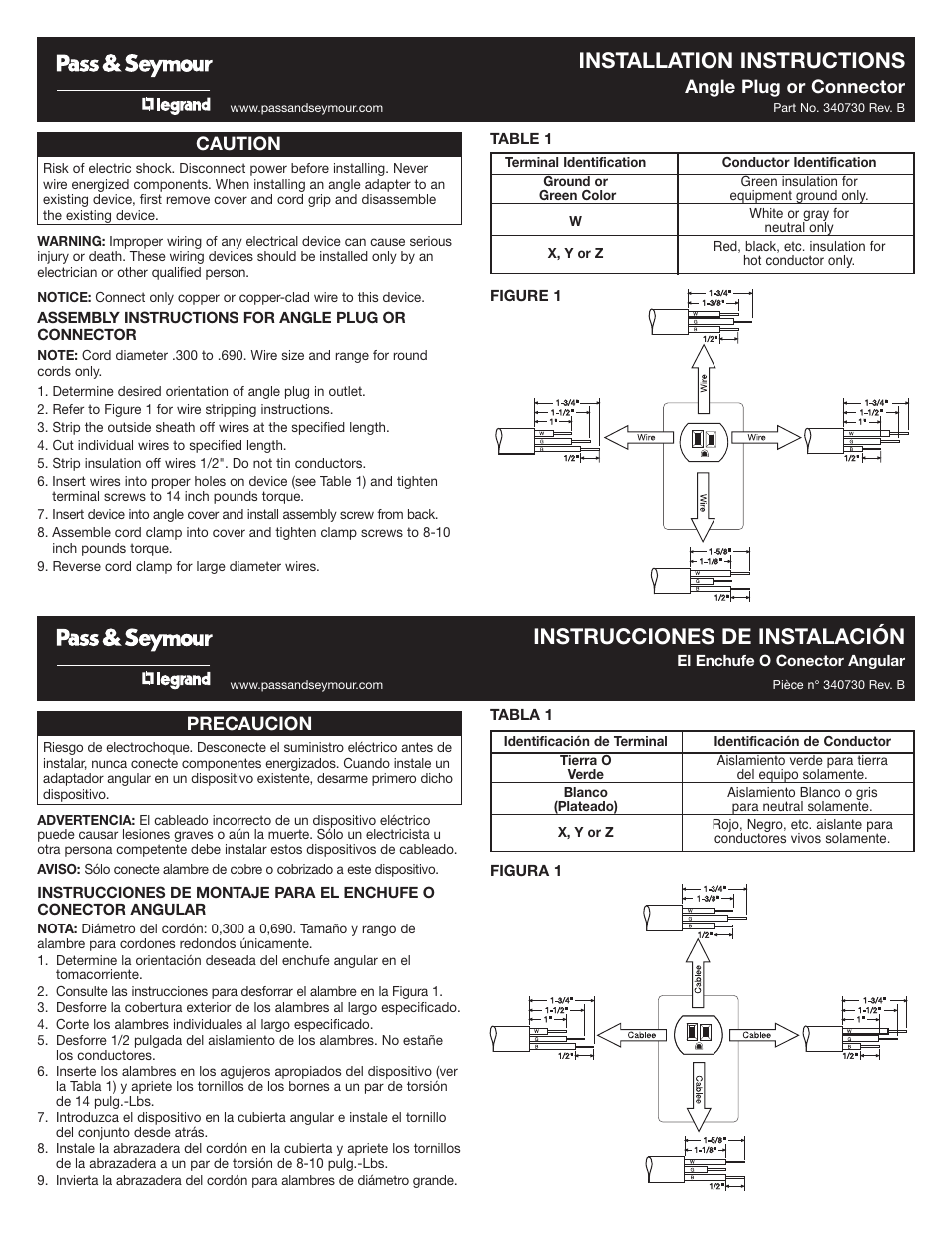 Legrand PS5266HGAN User Manual | 2 pages