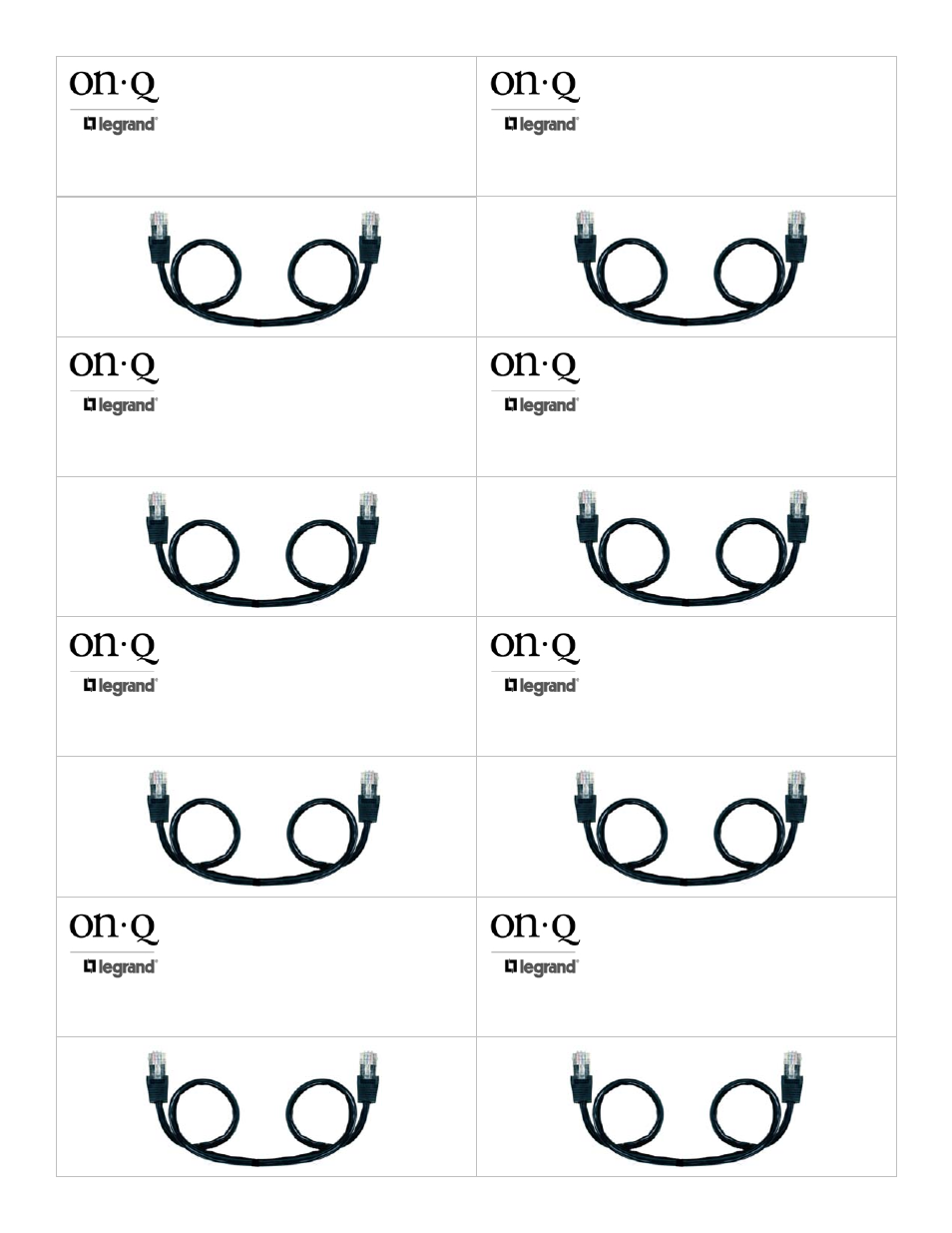 Cat 5e | Legrand 363201-26-V1 User Manual | Page 2 / 2