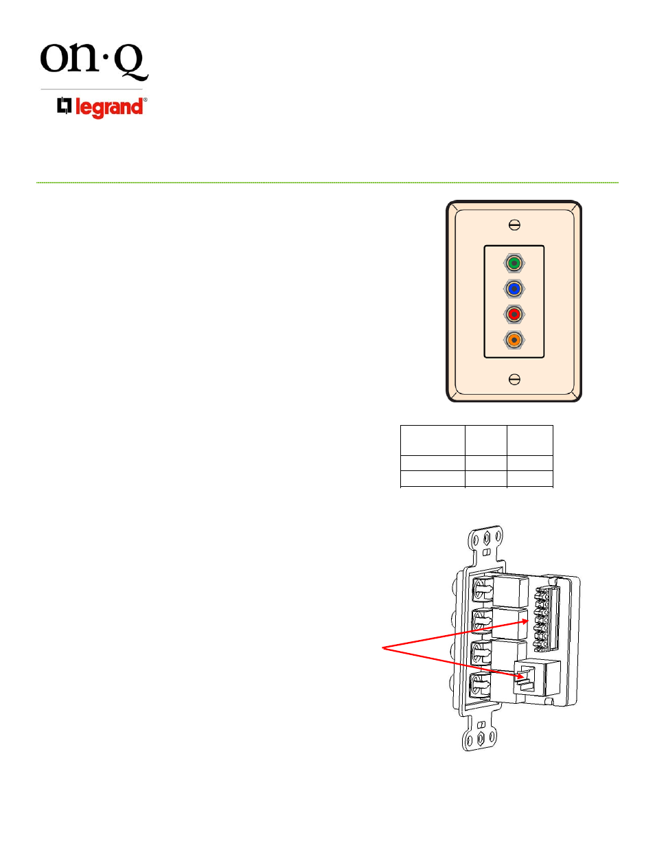 Legrand WP1010-BK User Manual | 1 page