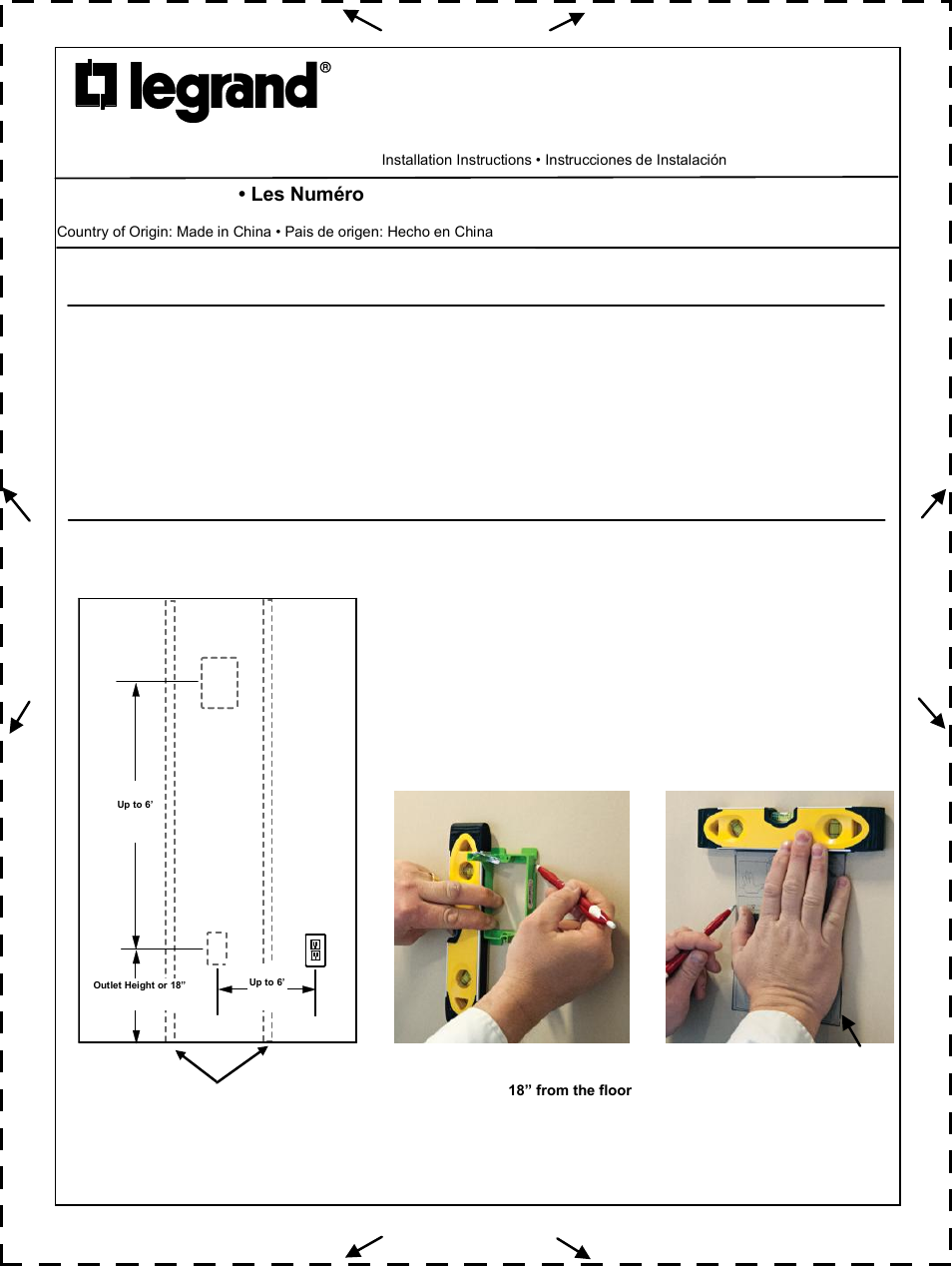 Legrand HT2202-WH-V1 User Manual | 2 pages