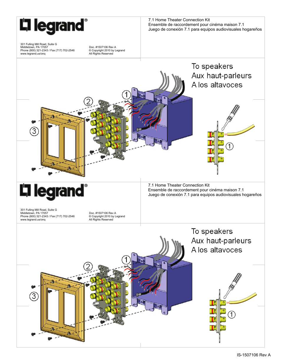 Legrand WP9009-DM-V1 User Manual | Page 2 / 2