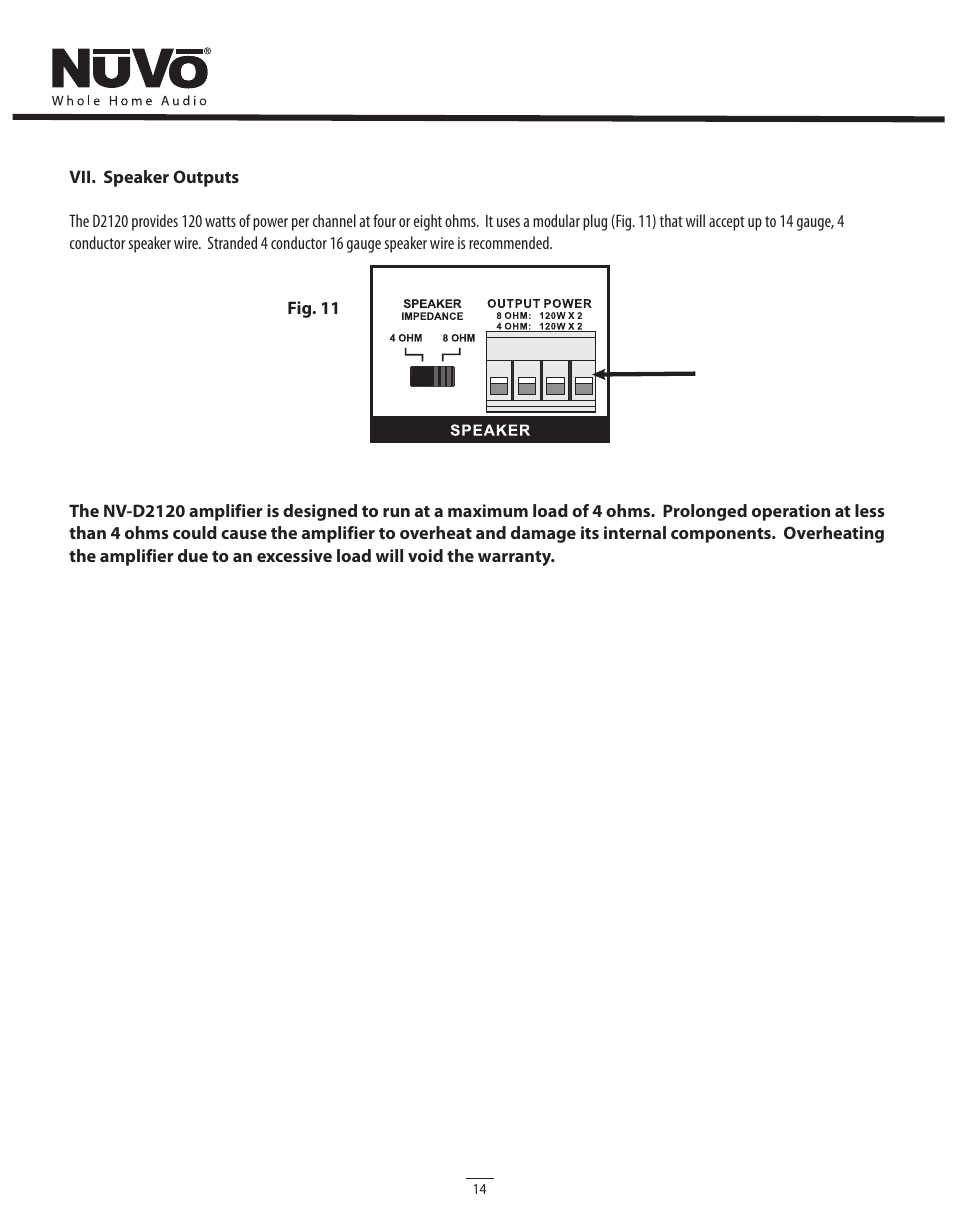 Legrand NV-D2120 User Manual | Page 14 / 16