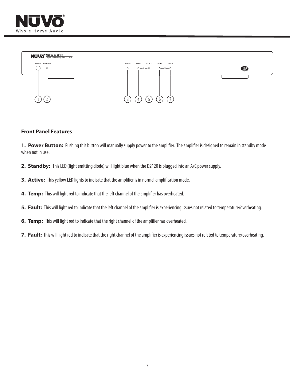 Legrand NV-D2120 User Manual | Page 7 / 16