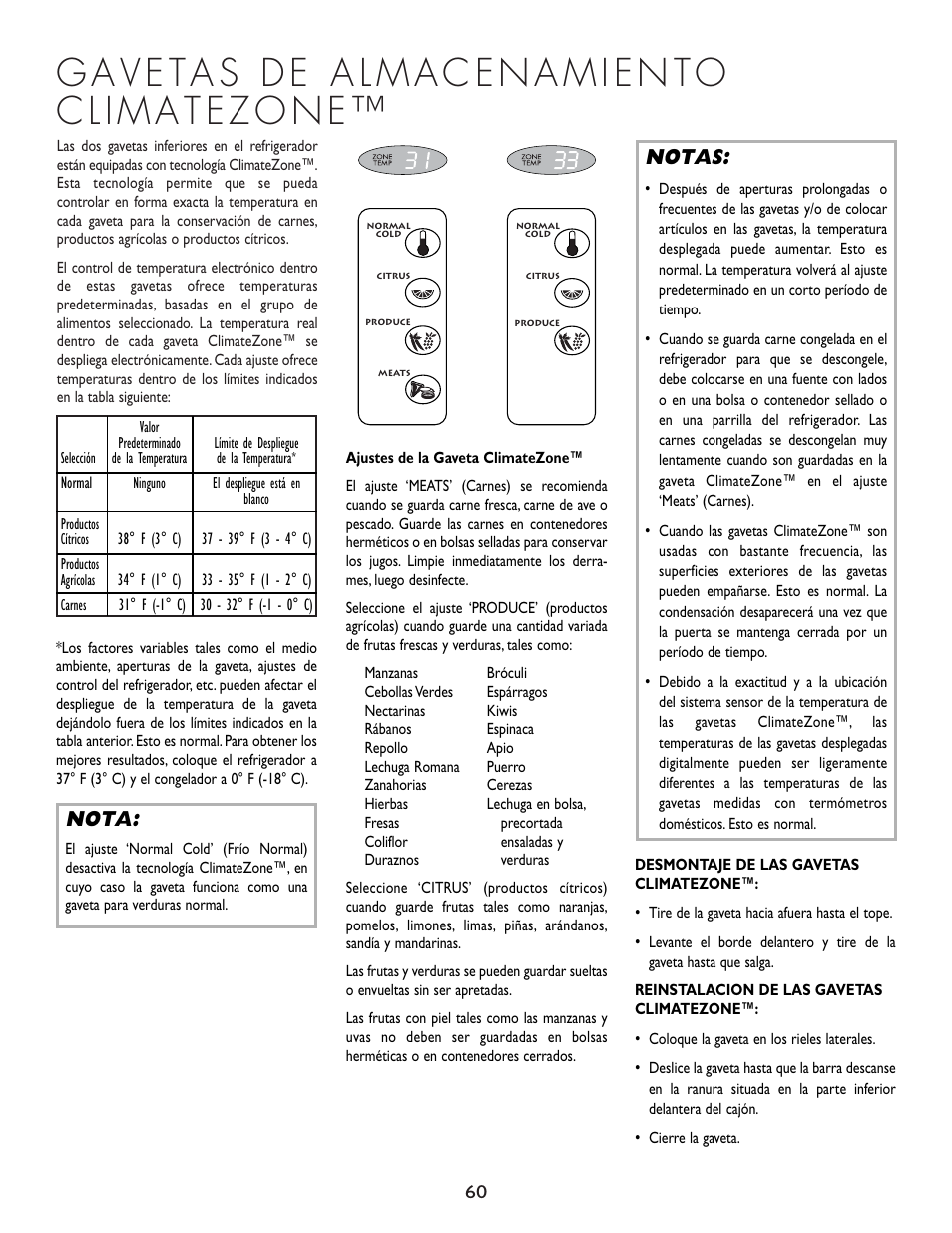 Nota, Notas | Cuno 111405-1 User Manual | Page 61 / 80