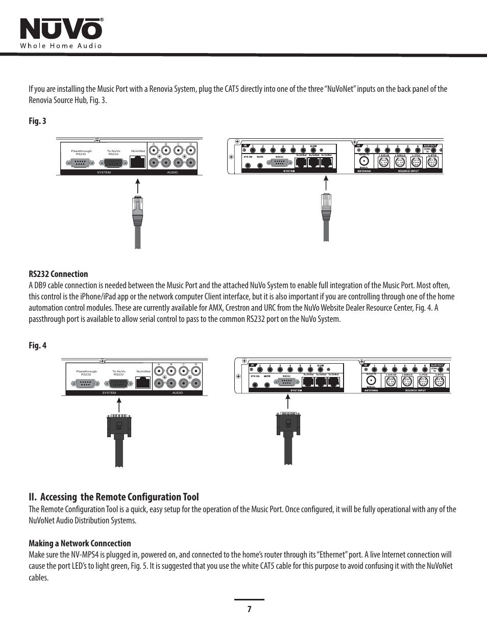 Accessing remote config, Ii. accessing the remote configuration tool | Legrand NV-MPS4V2 User Manual | Page 11 / 28