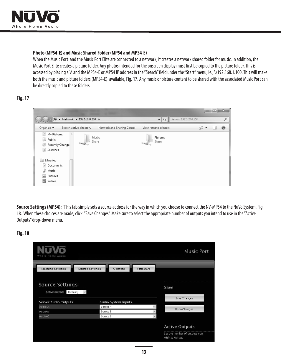 Shared folders | Legrand NV-MPS4V2 User Manual | Page 17 / 28