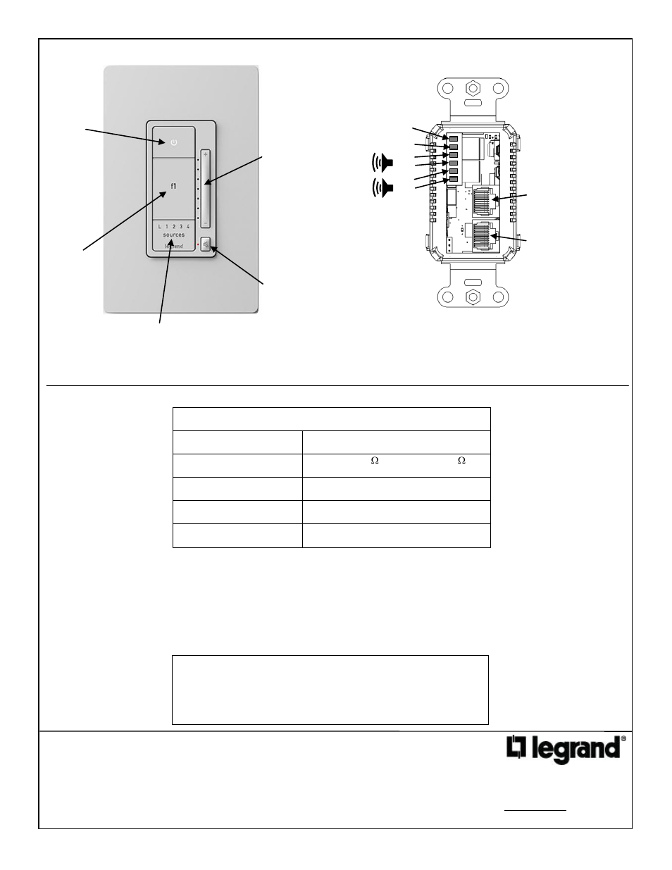 Legrand AU7010-LA User Manual | Page 2 / 2