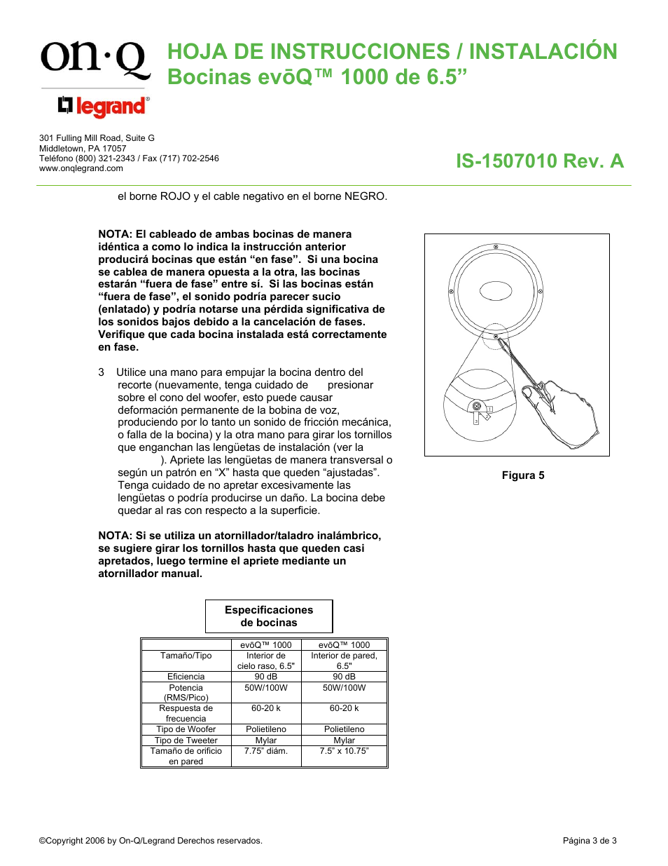 Legrand 364764-02-V1 User Manual | Page 9 / 9