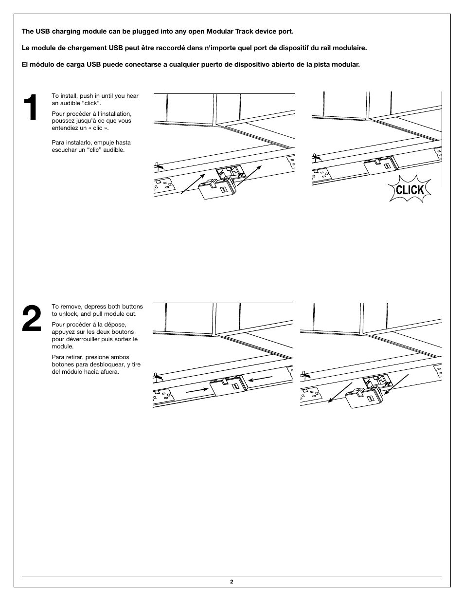 Legrand APUSB2 User Manual | Page 2 / 4