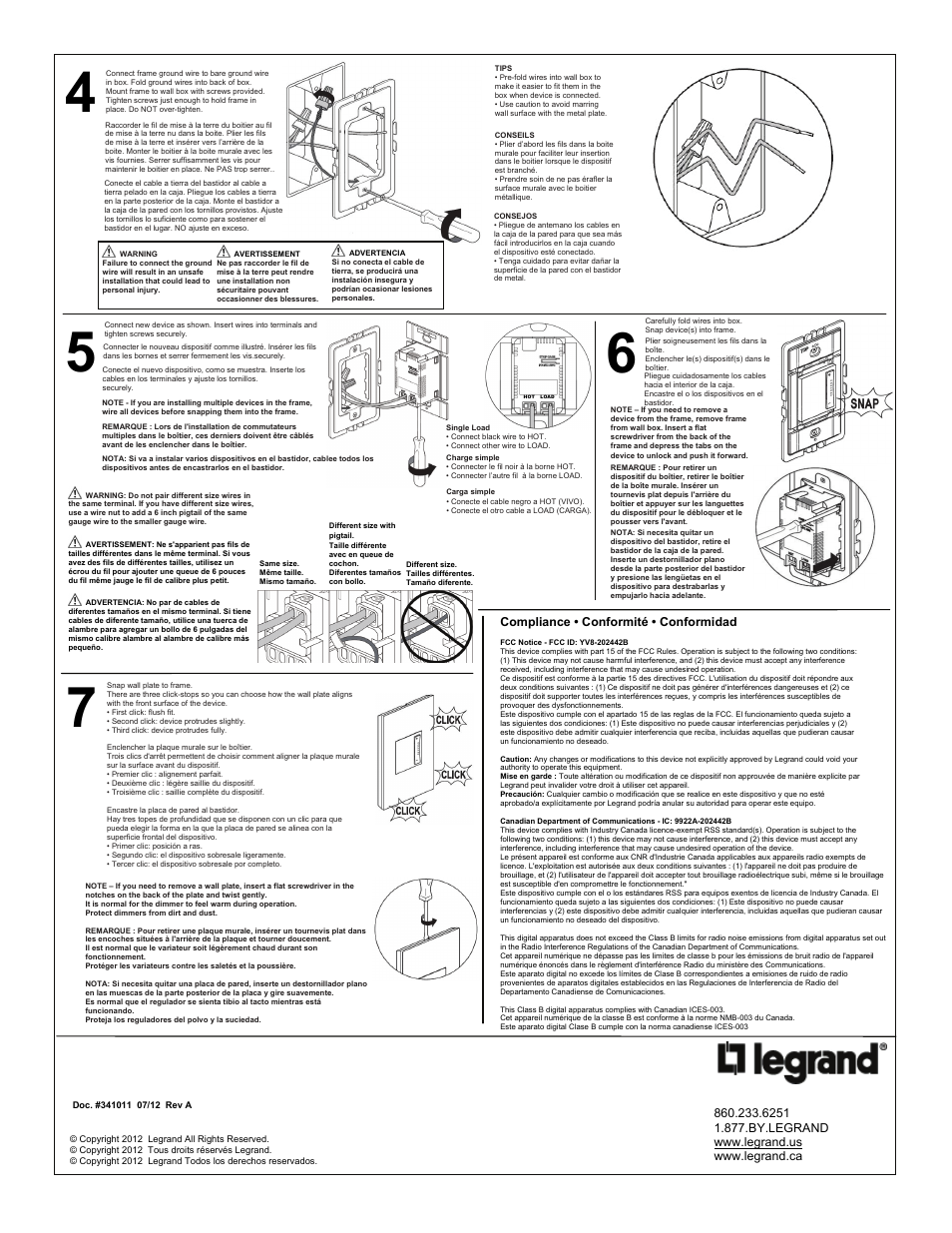 Legrand ADTP700MMH User Manual | Page 2 / 2