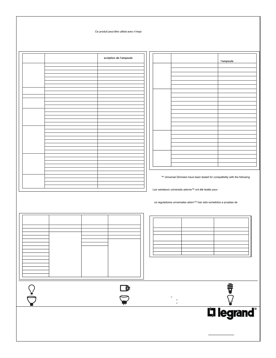 Application application aplicación | Legrand ADTP700MMTU User Manual | Page 3 / 3