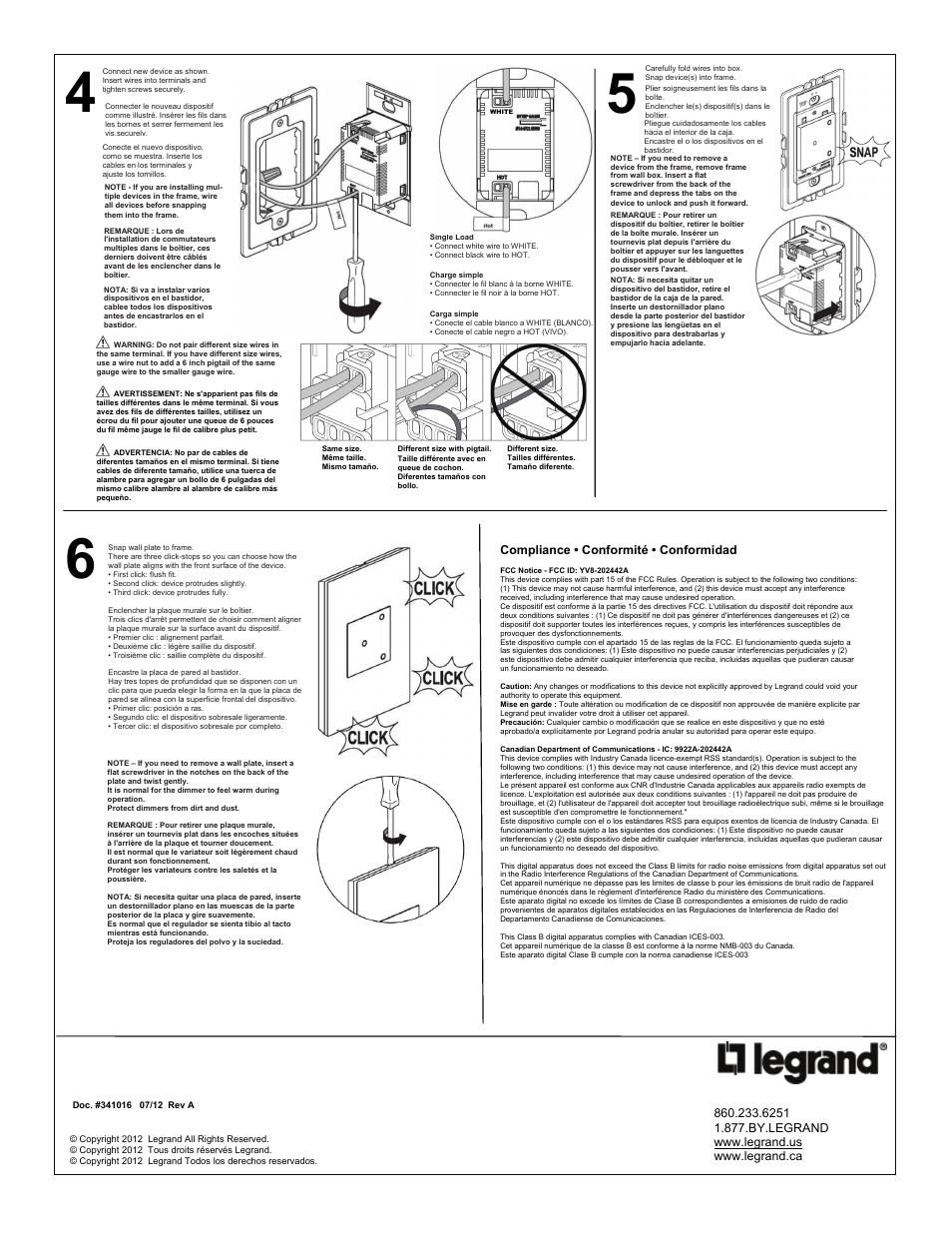 Legrand ADTHMRU User Manual | Page 2 / 2