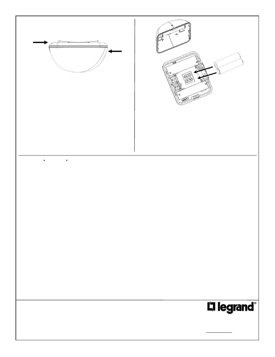 Legrand ADMHRM4 Wireless Lighting Remote Control User Manual | Page 2 / 2