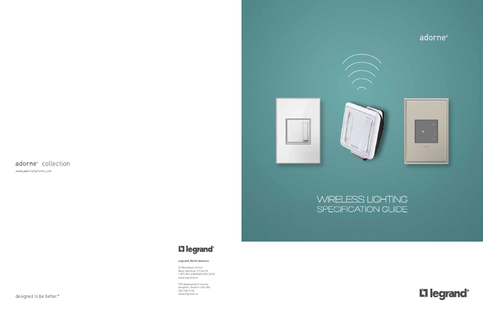 Legrand ADWHRM4 adorne Wireless User Manual | 17 pages