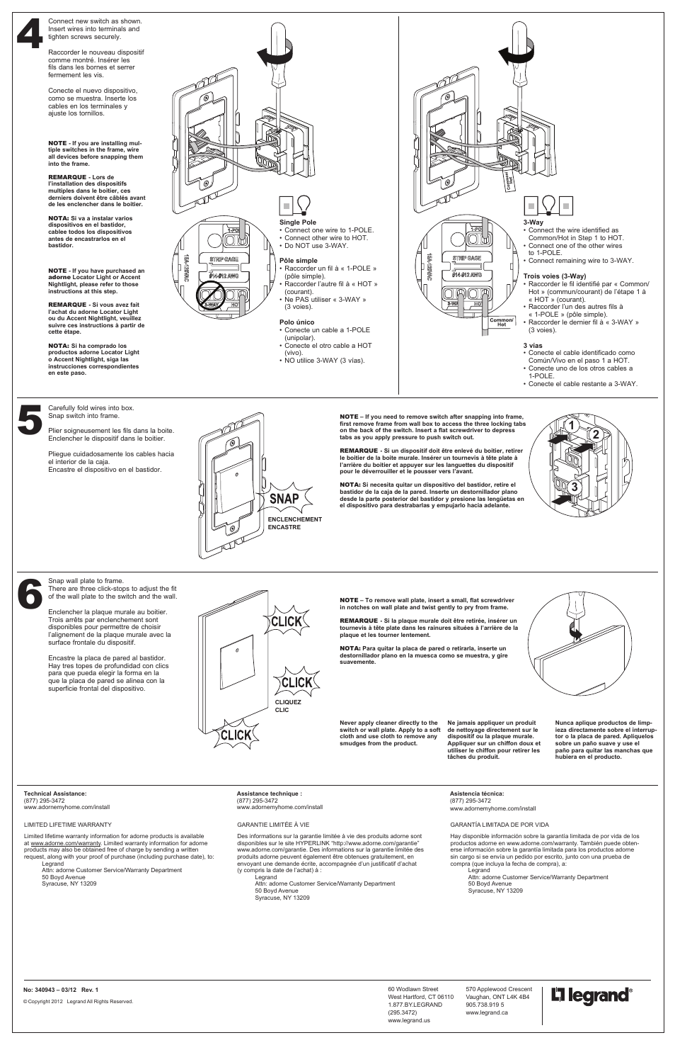 Legrand ASPD1532 User Manual | Page 2 / 2