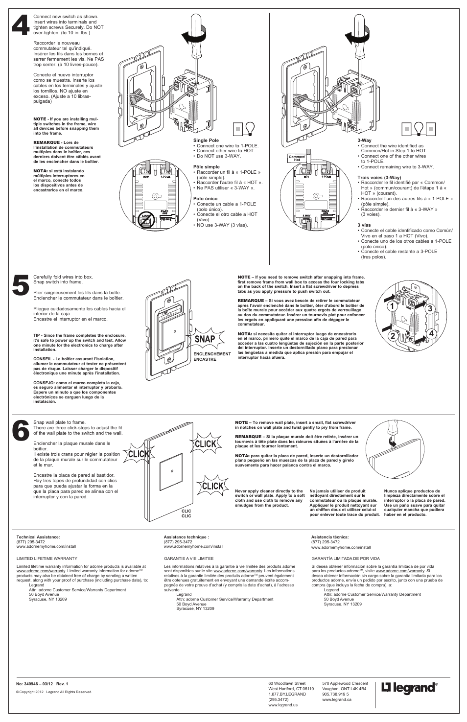 Legrand ASTH1532 User Manual | Page 2 / 2