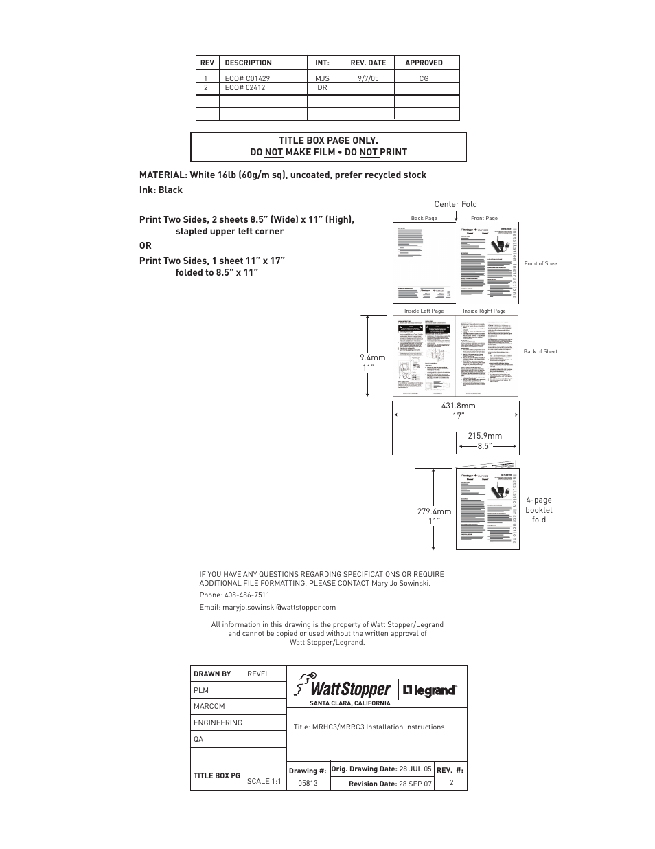 Legrand MRHC3 User Manual | 5 pages