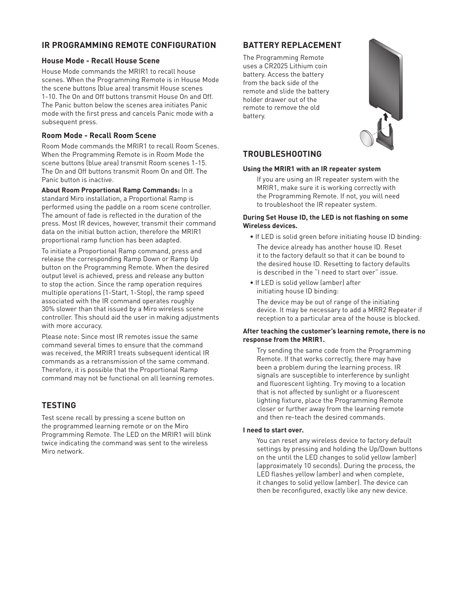 Legrand MRIR1 User Manual | Page 4 / 5